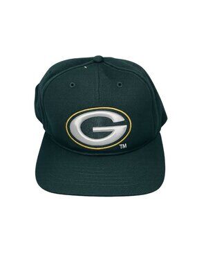 Vintage Green Bay Packers NFL Snapback Hat NFC Side Logo Football Cap 90s